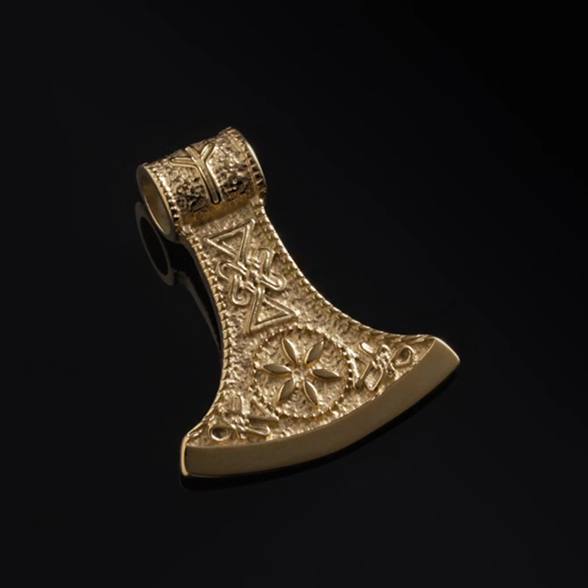 Axe Pendant, Gold Plated - Image 3