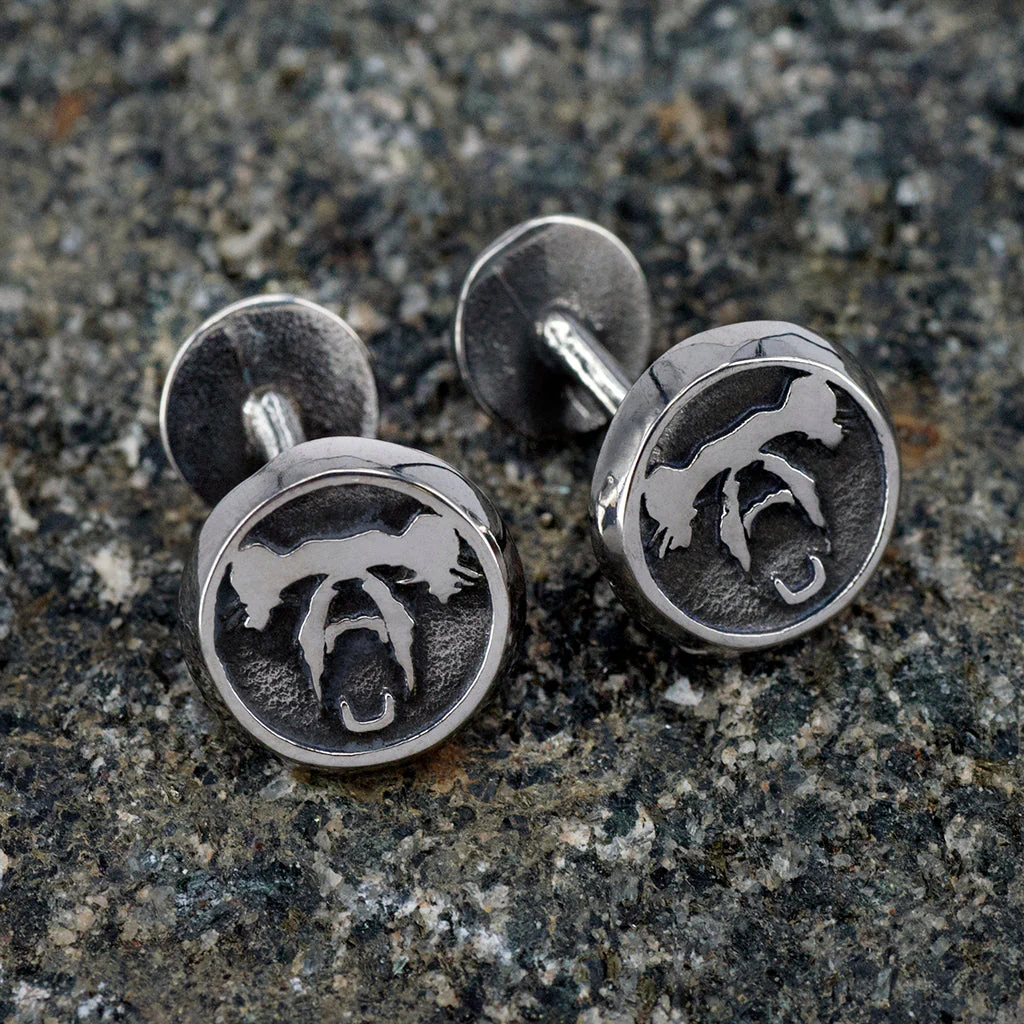 Berserker Cufflinks, Stainless Steel - Image 4
