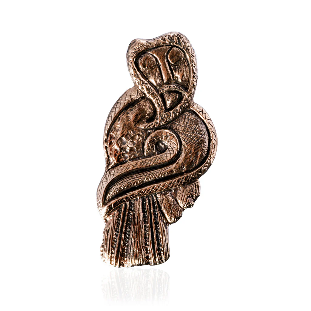 Birdman Brooch, Bronze - Image 2