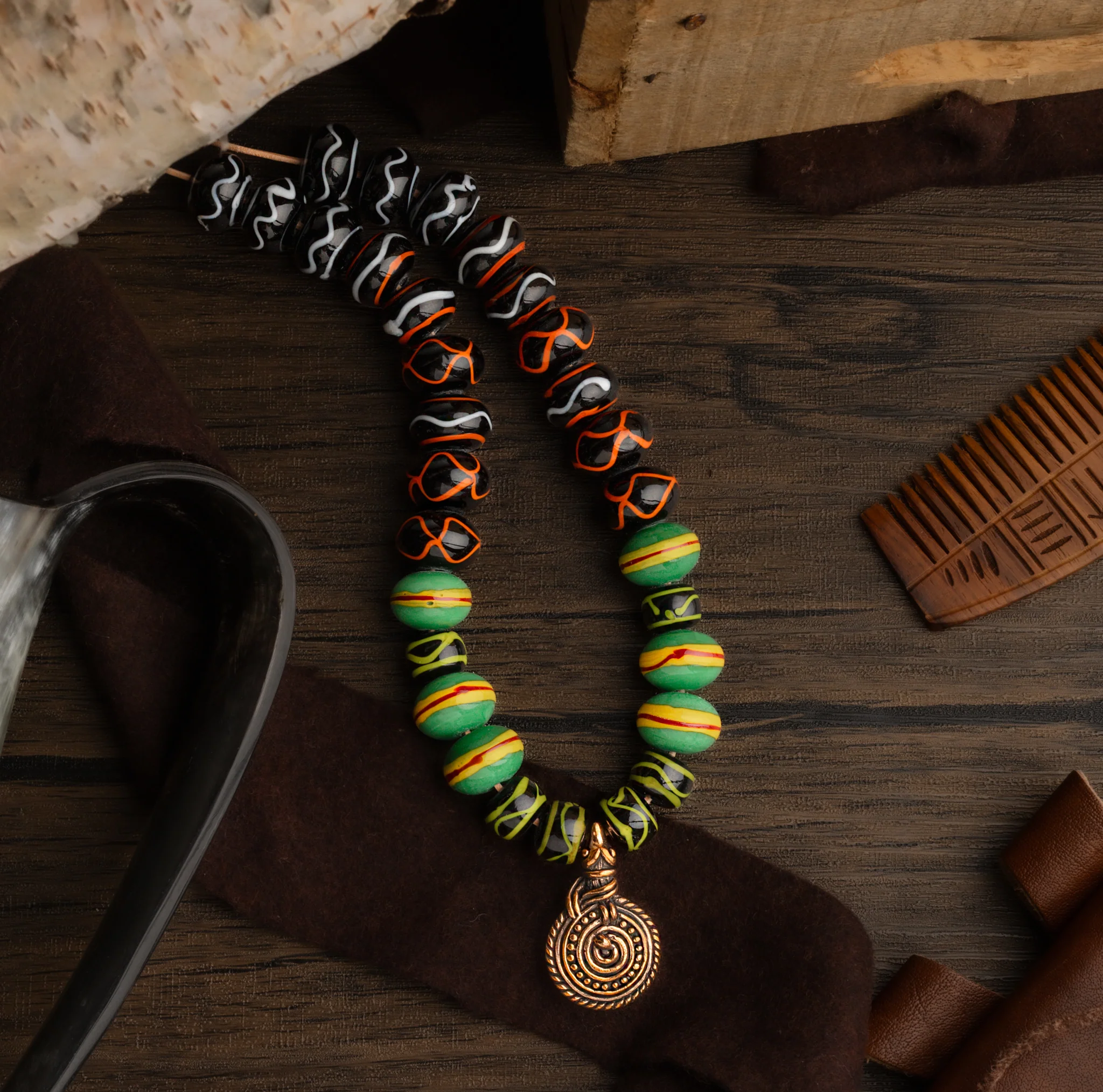 Birka Bead Set, Green