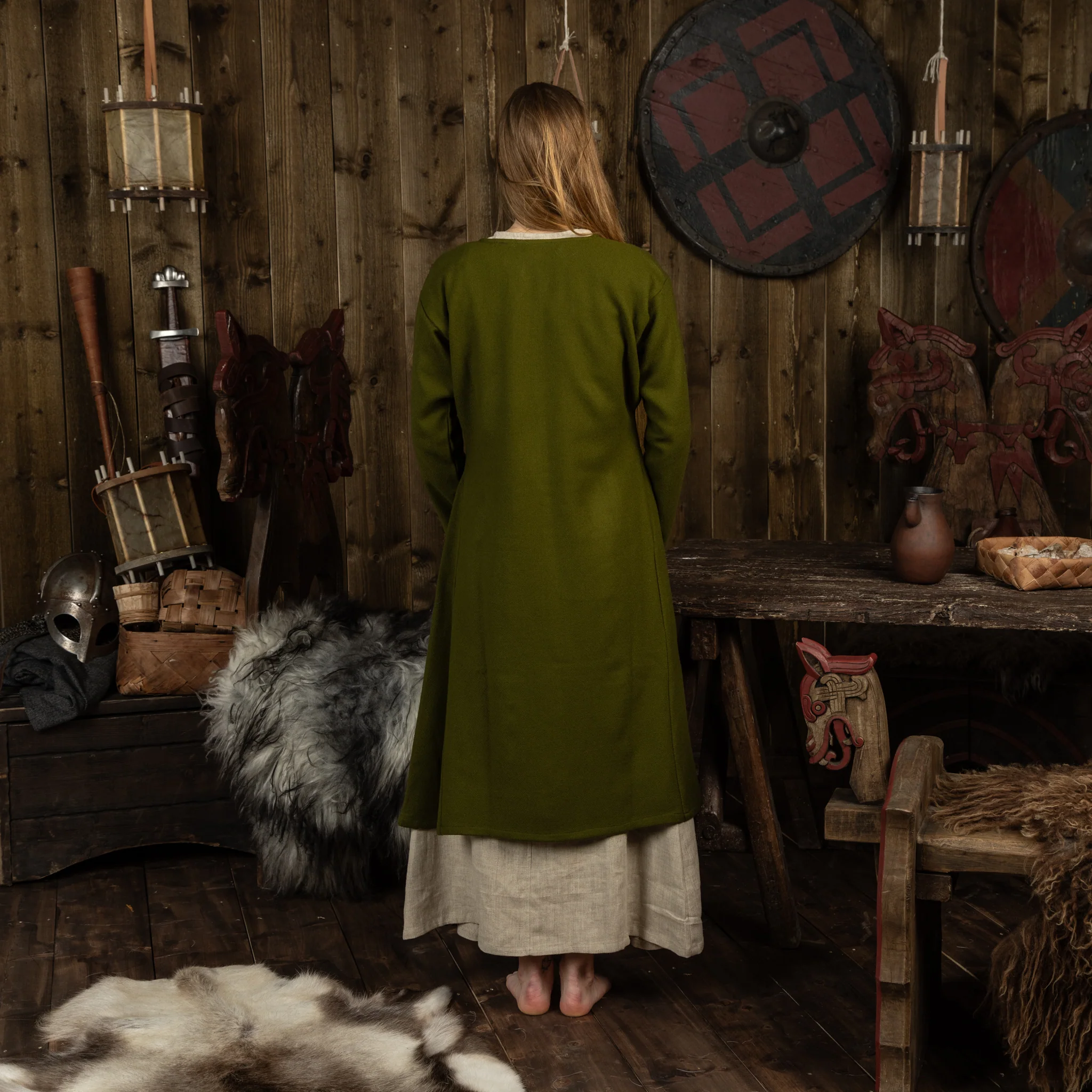 Birka Coat, Olive Green - Image 3