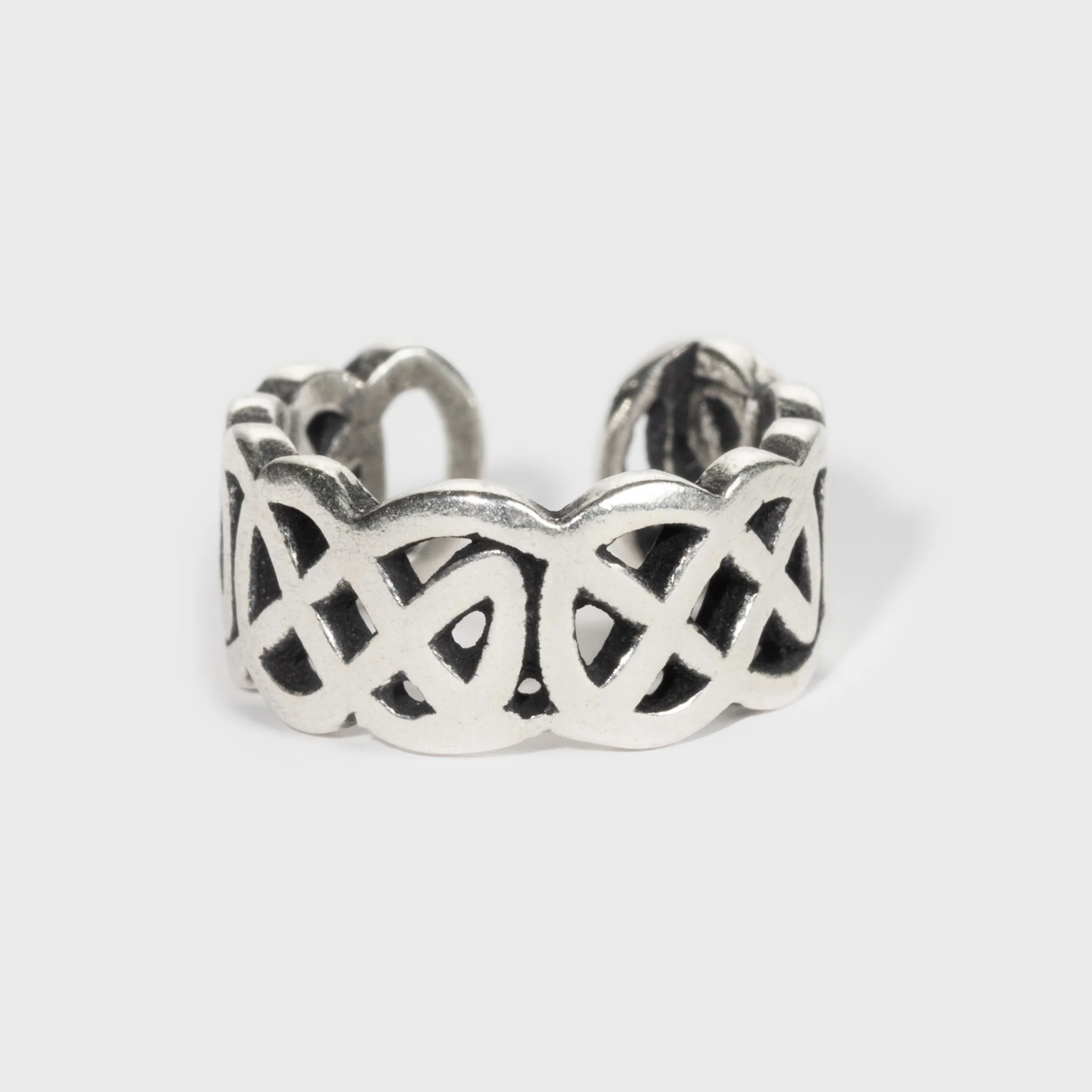 Braided Cuff Earring, Sterling Silver