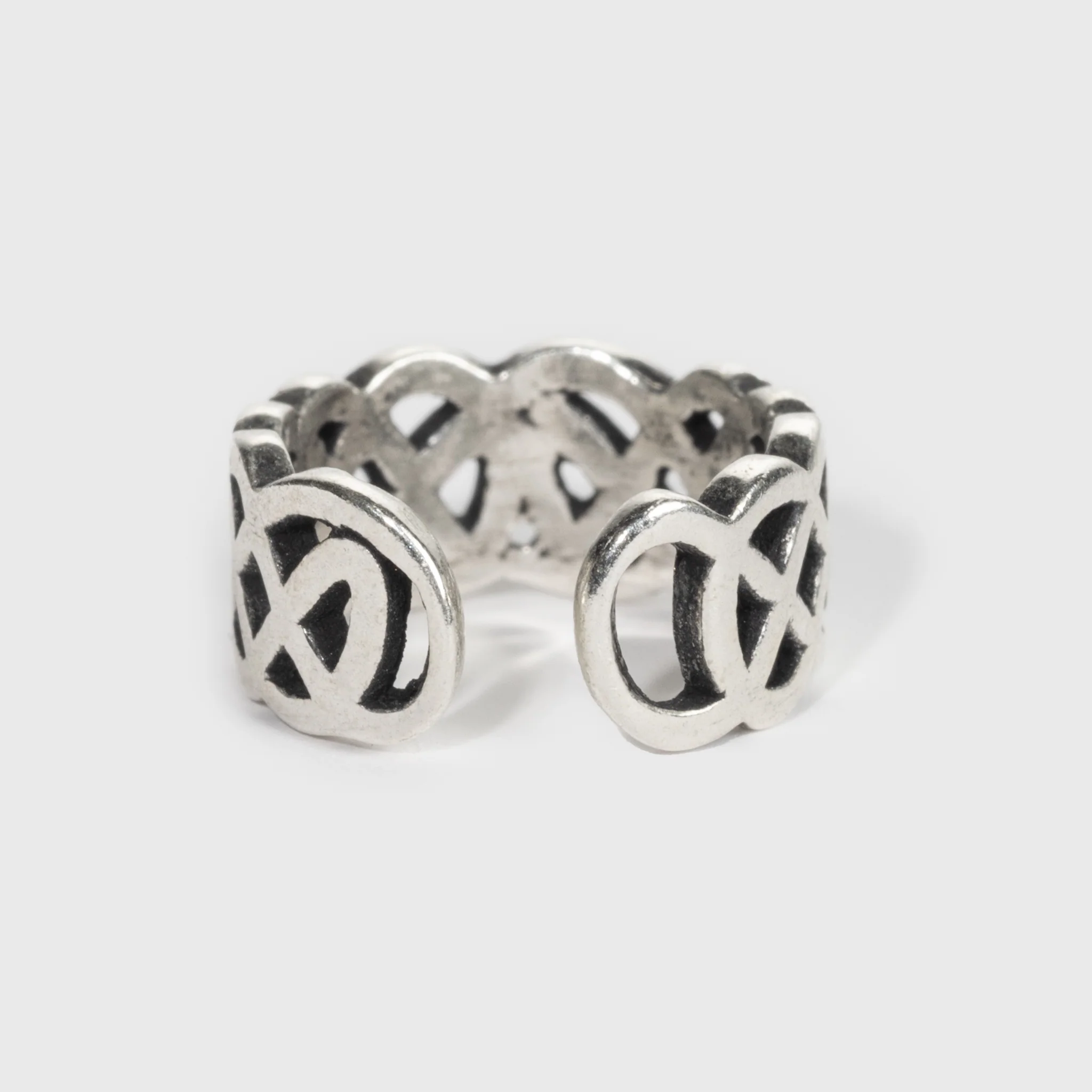 Braided Cuff Earring, Sterling Silver - Image 3