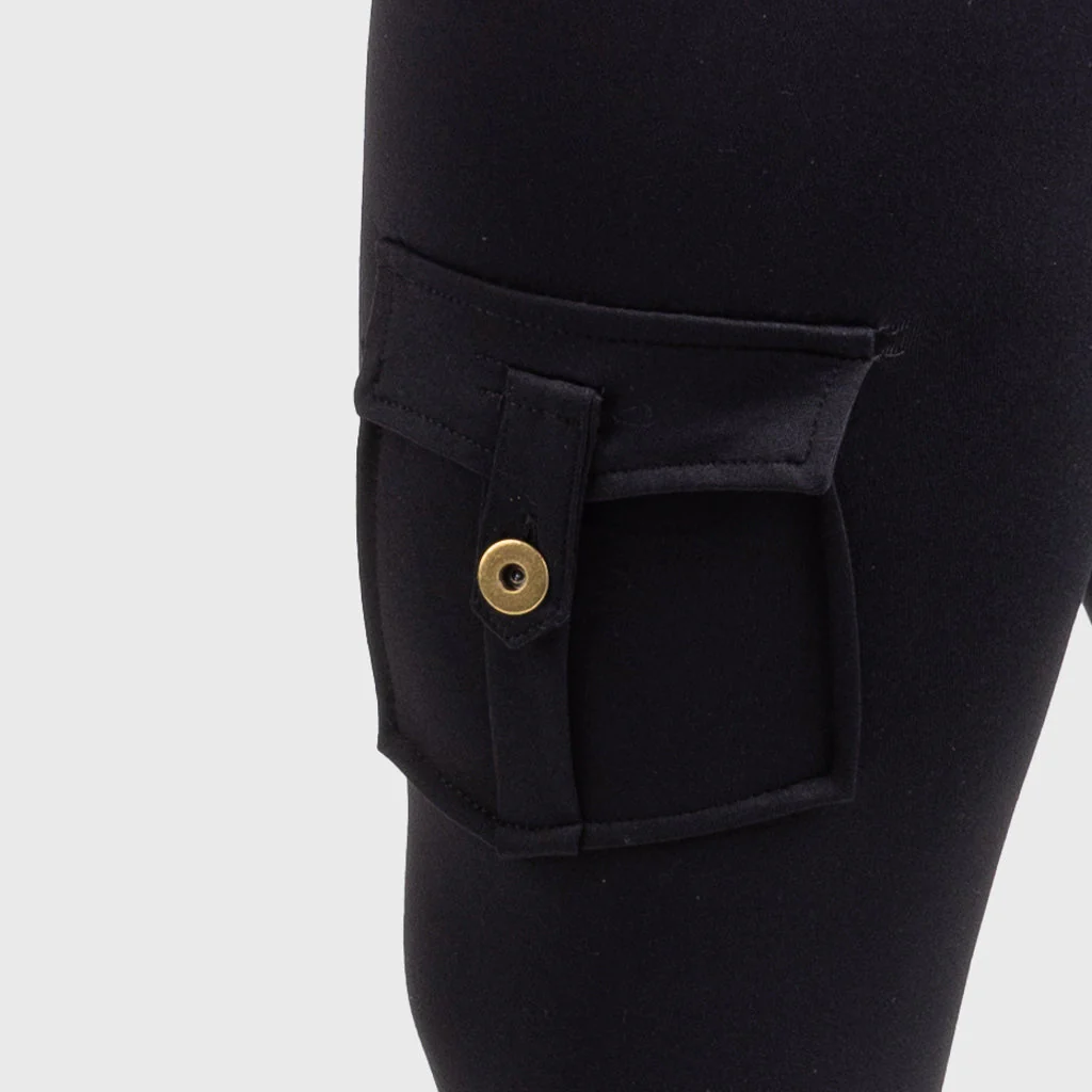 Cargo Leggings, Black - Image 4