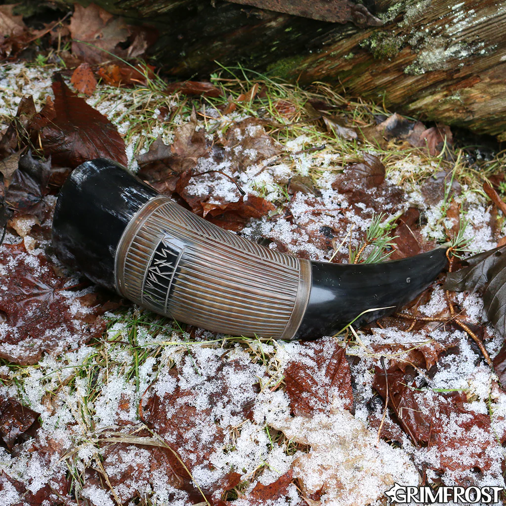 Carved Drinking Horn, XL - Image 3