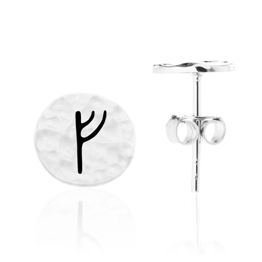 Choose Your Rune Earrings, Silver