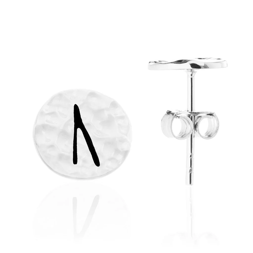 Choose Your Rune Earrings, Silver - Image 2