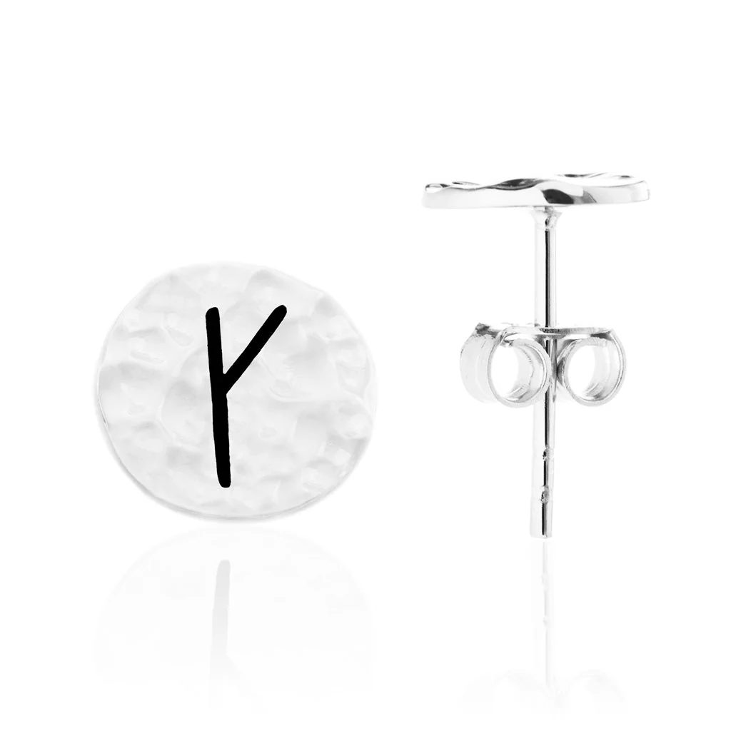 Choose Your Rune Earrings, Silver - Image 6