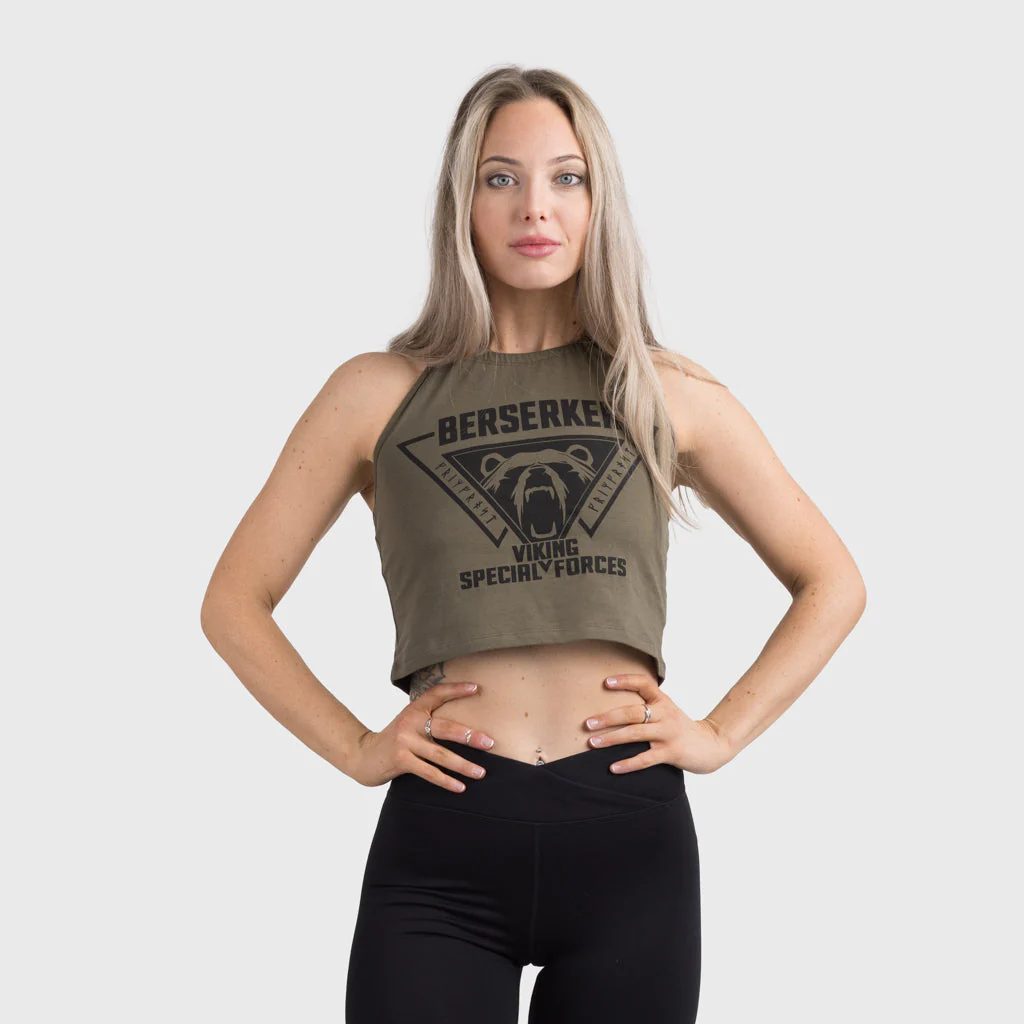 Crop Top, Berserker, Green - Image 3