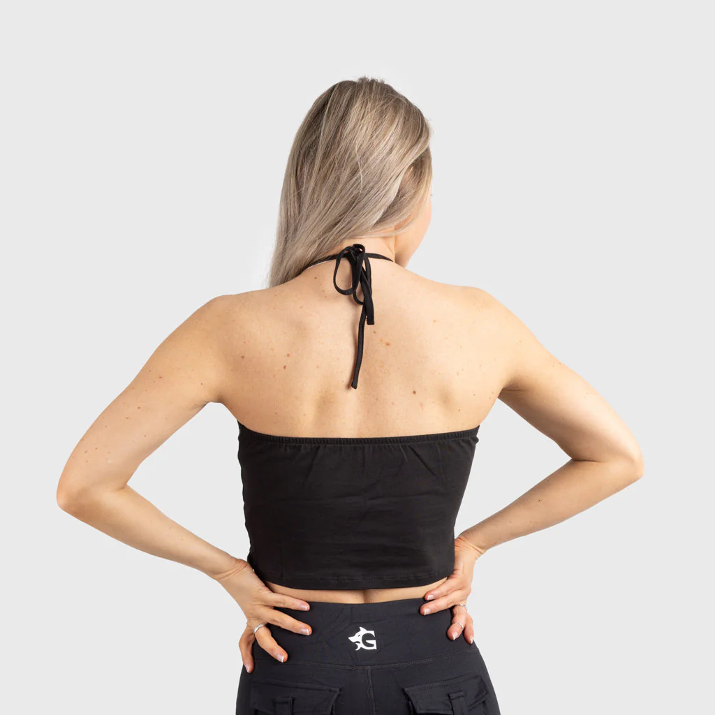Crop Top, Shieldmaiden, Black - Image 2