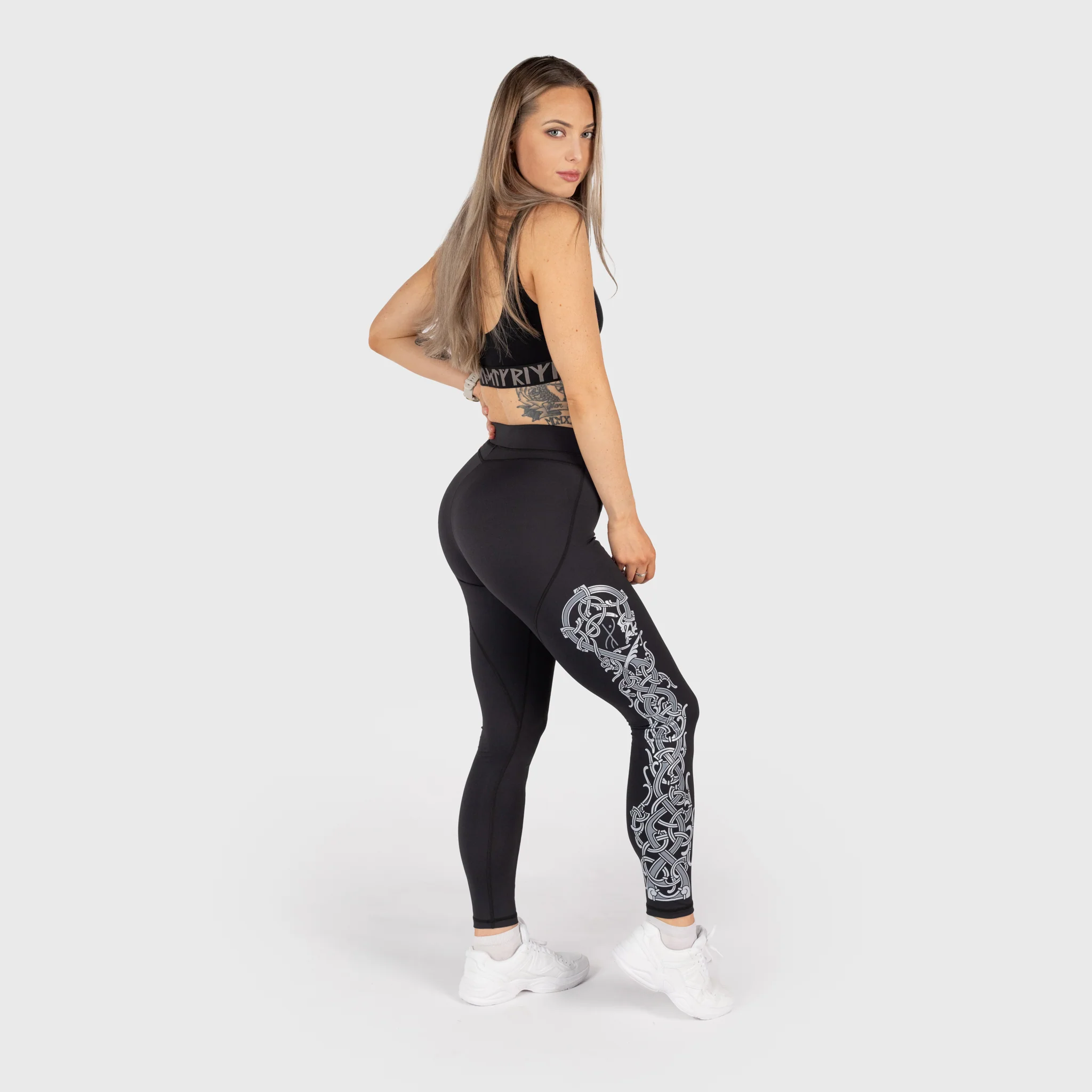 Dragon Leggings, Black - Image 2