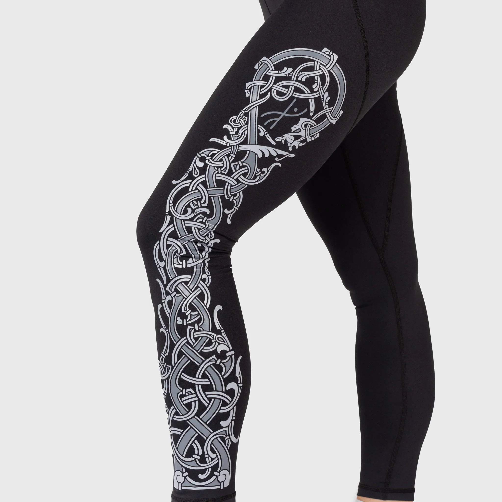 Dragon Leggings, Black - Image 3