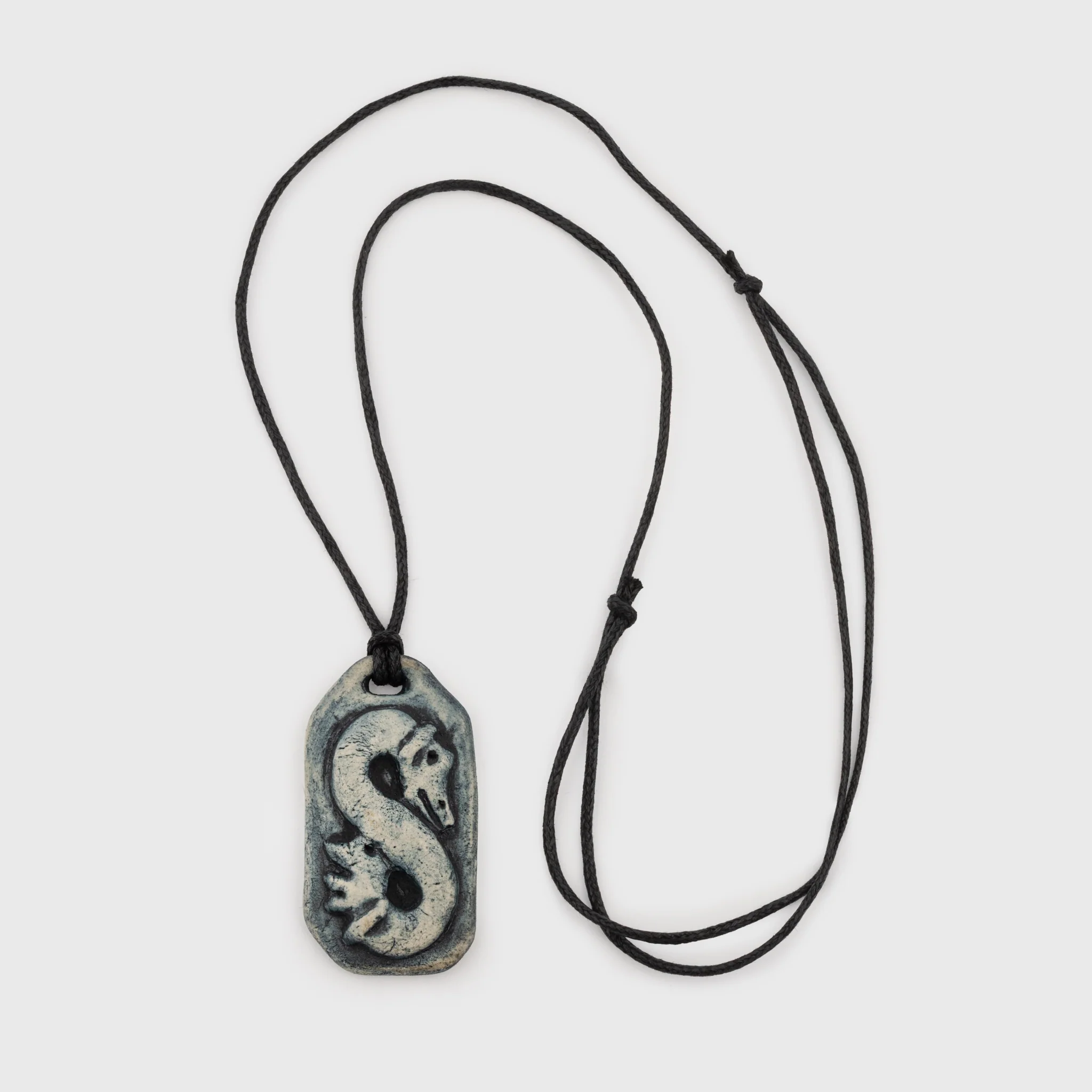 Dragon Loop Ceramic Pendant - Image 3