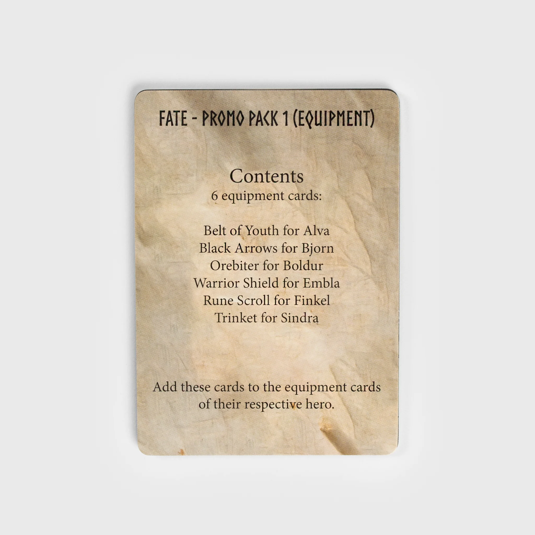 Fate, Promo Pack 1 - Hero Equipment - Image 2