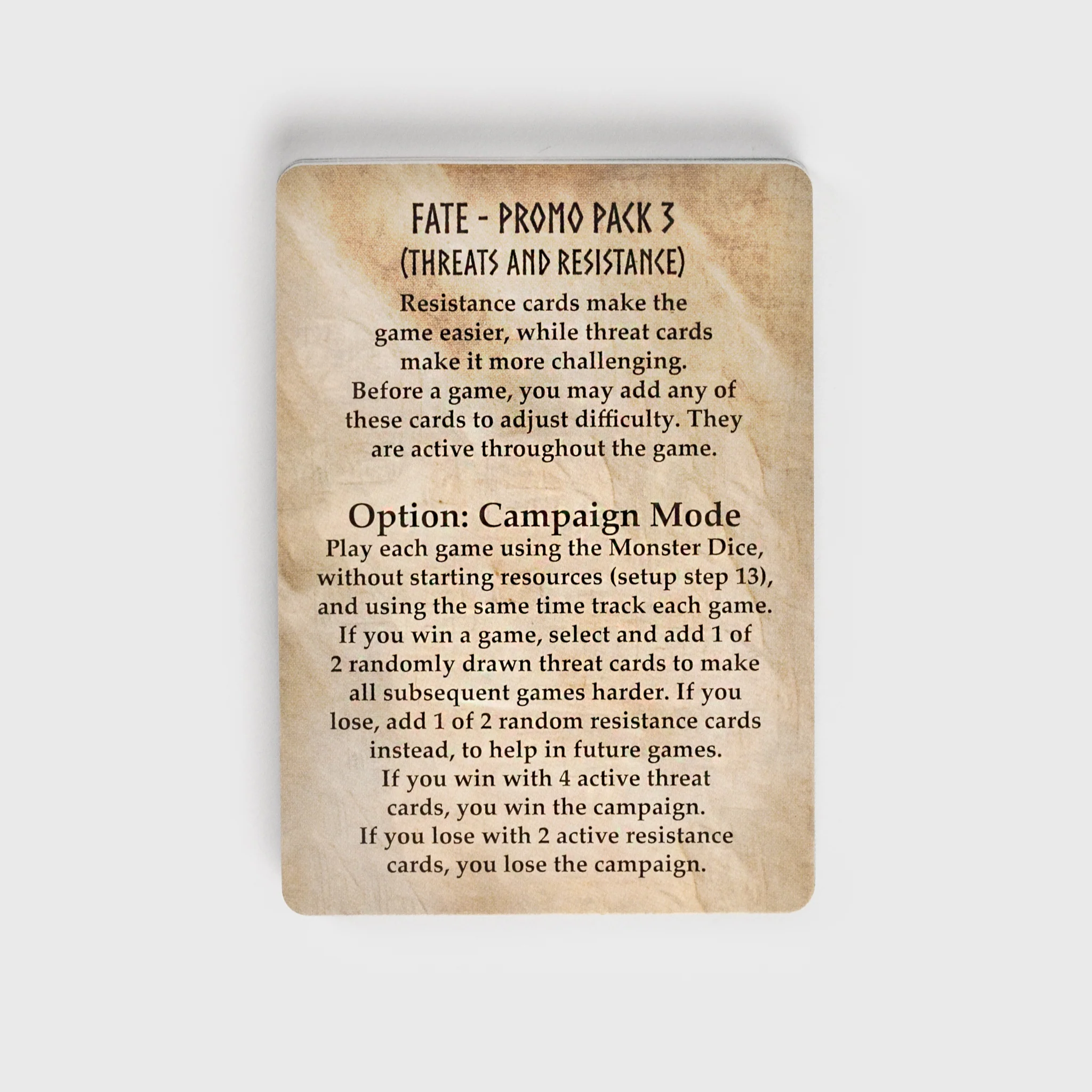 Fate, Promo Pack 3 - Threats and Resistance - Image 2