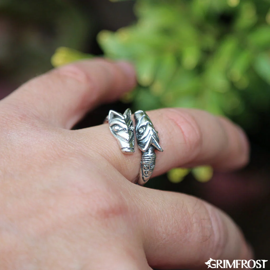 Freki & Geri Ring, Silver - Image 4