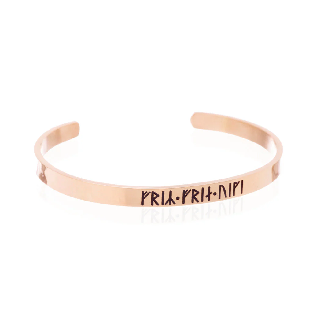 Freyr & Freyja Classic Bracelet, Rose Gold Titanium