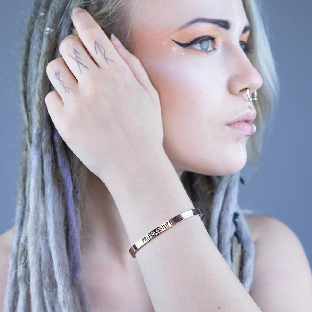 Freyr & Freyja Classic Bracelet, Rose Gold Titanium - Image 3