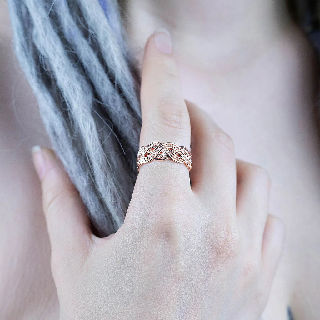 Frigg's Weave Ring, Rose Gold - Image 2