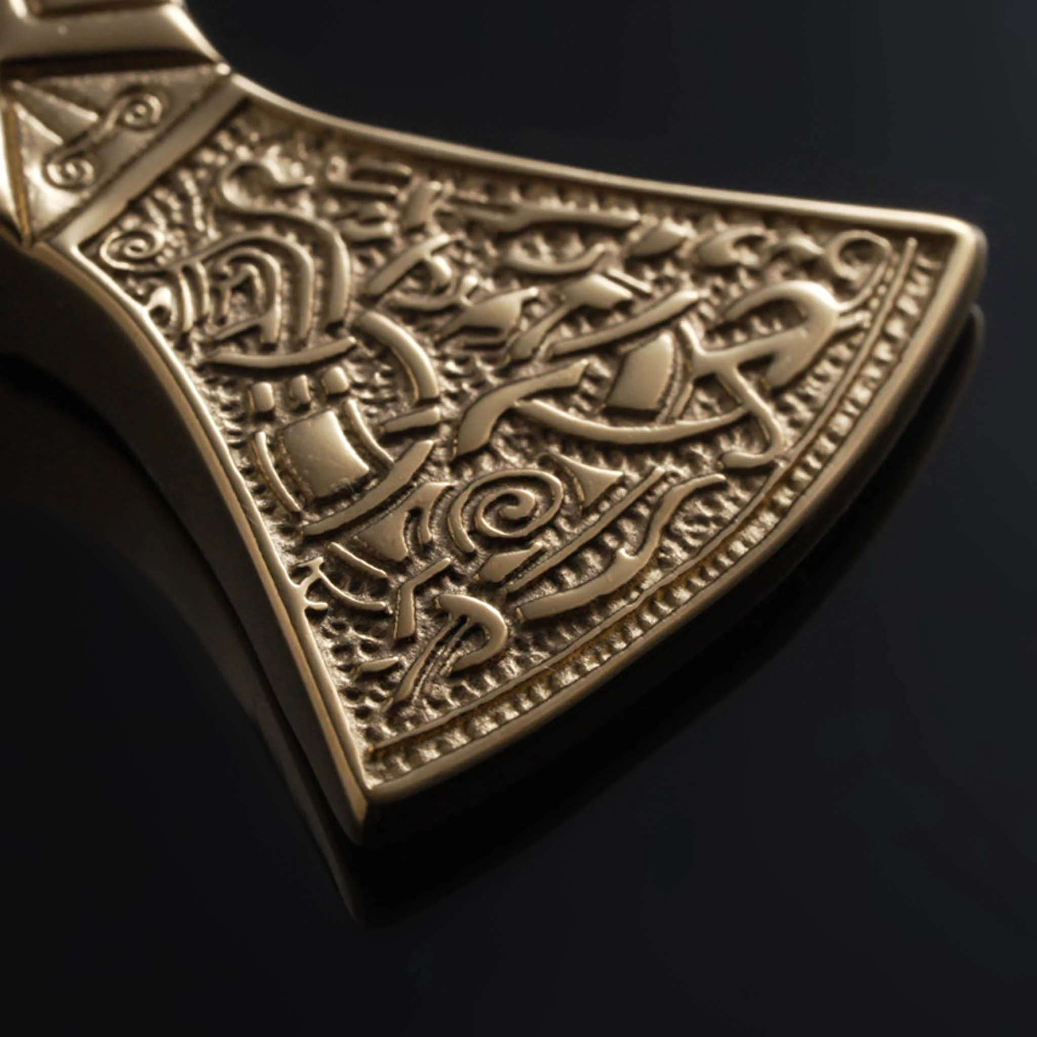 Genja Axe Pendant, Gold Plated - Image 4