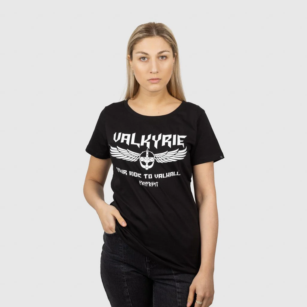 Women's Premium T-shirt, Valkyrie, Black - Image 3