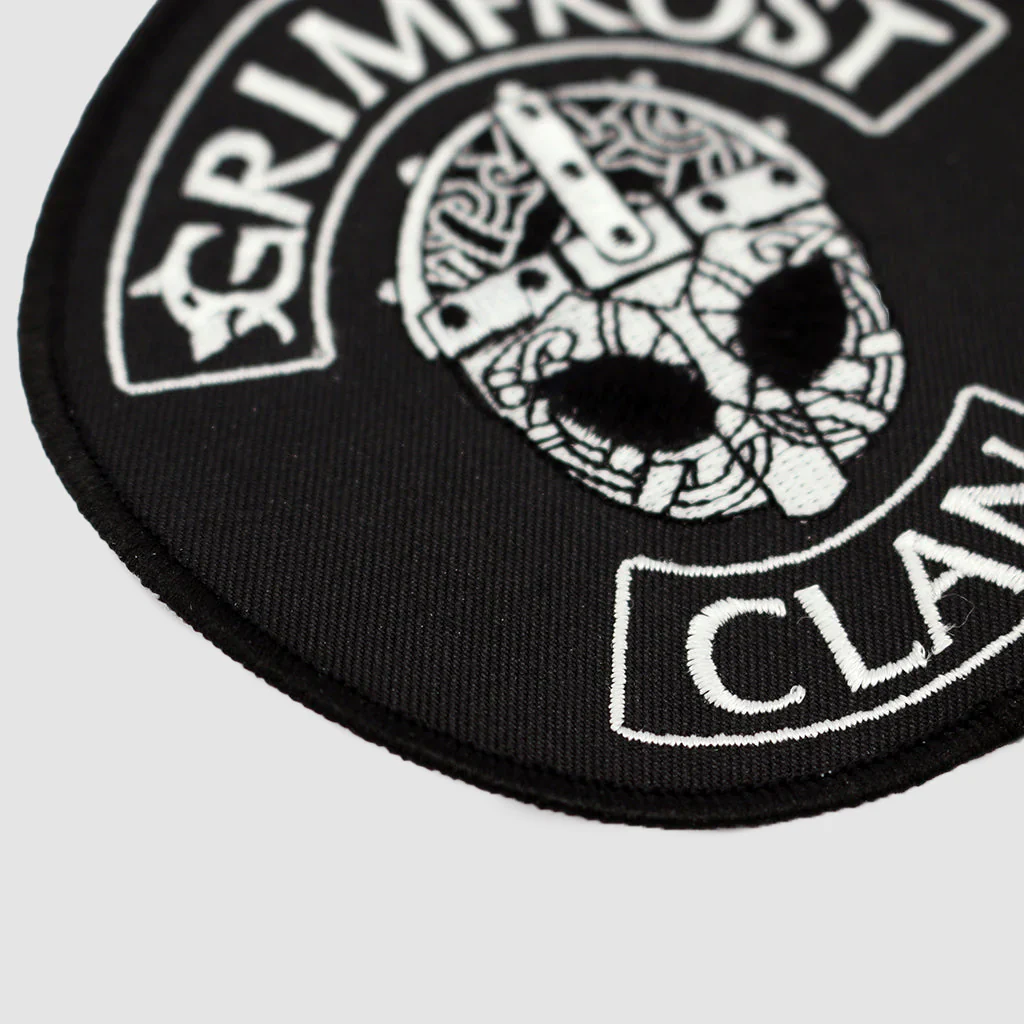 Grimfrost Clan Patch, Embroidered, Black - Image 2