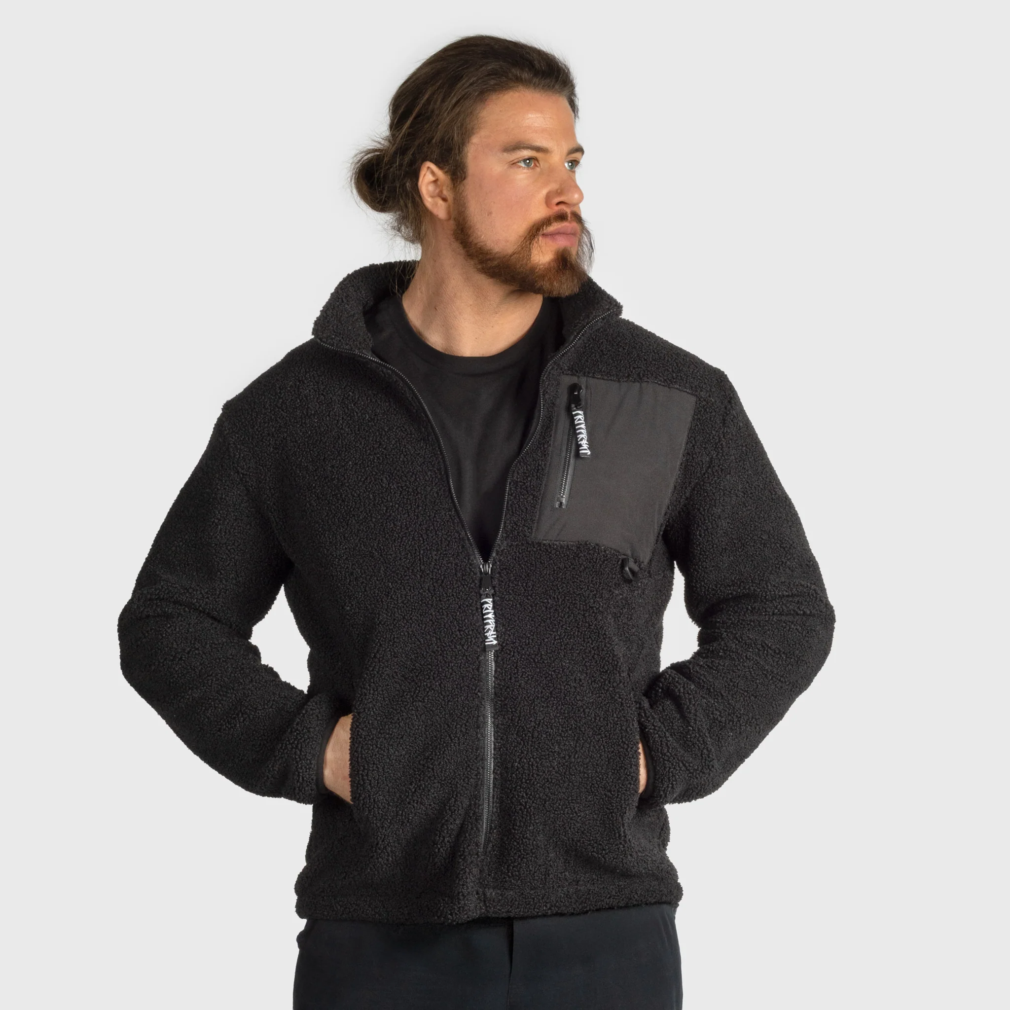 Grimfrost Fleece Jacket, Black - Image 2