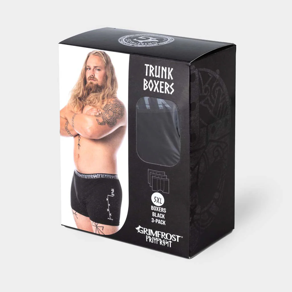 Grimfrost Trunk Boxers, 3 pack, Black - Image 6