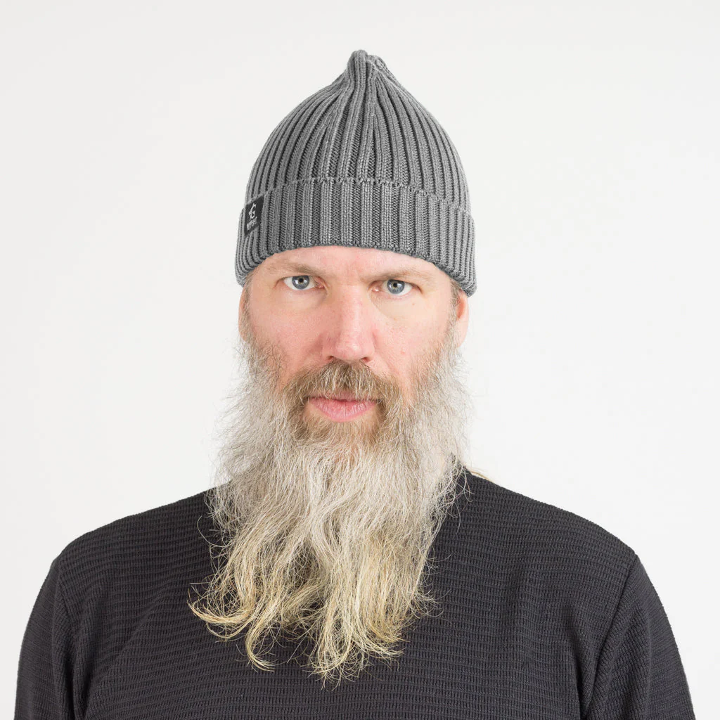Grimfrost Watch Cap, Grey Cotton - Image 2