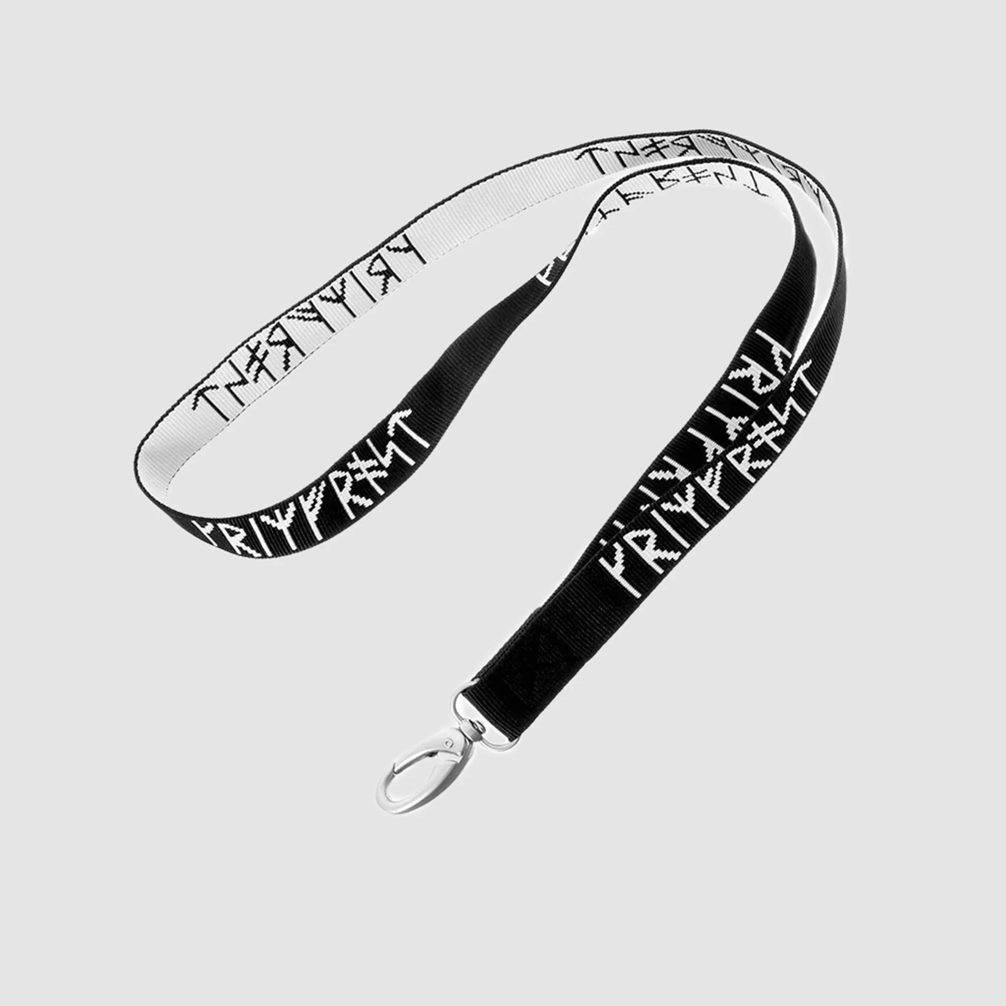 Grimfrost Woven Lanyard, Black