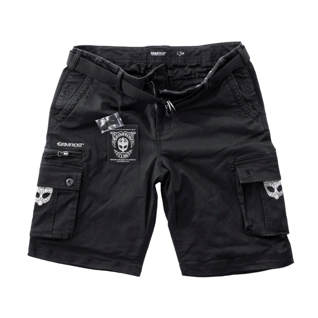 Grimfrost's Cargo Shorts, Black - Image 2