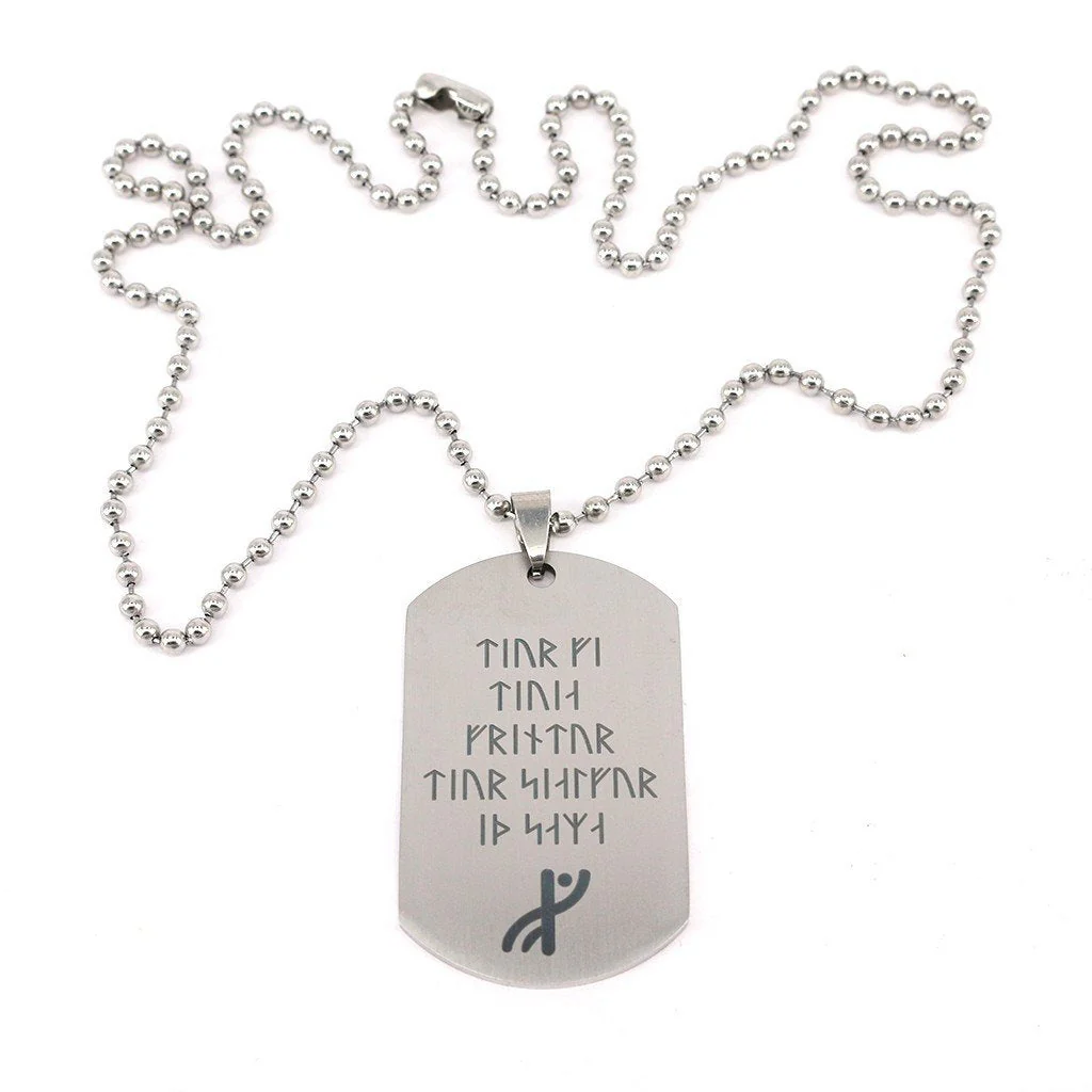 Havamal Dog Tag, Stanza 76 - Image 2