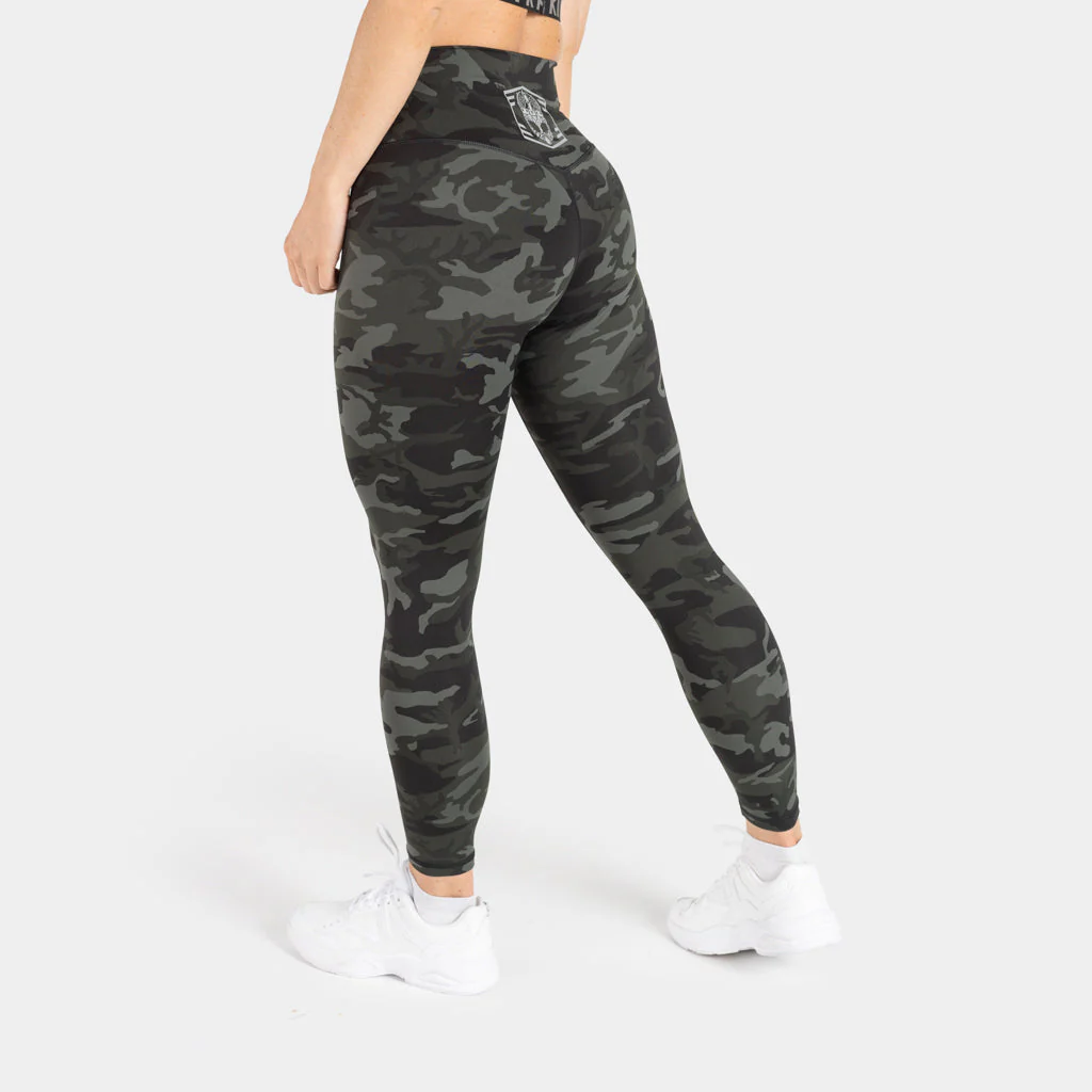 High Waisted Camo Leggings, Jungle