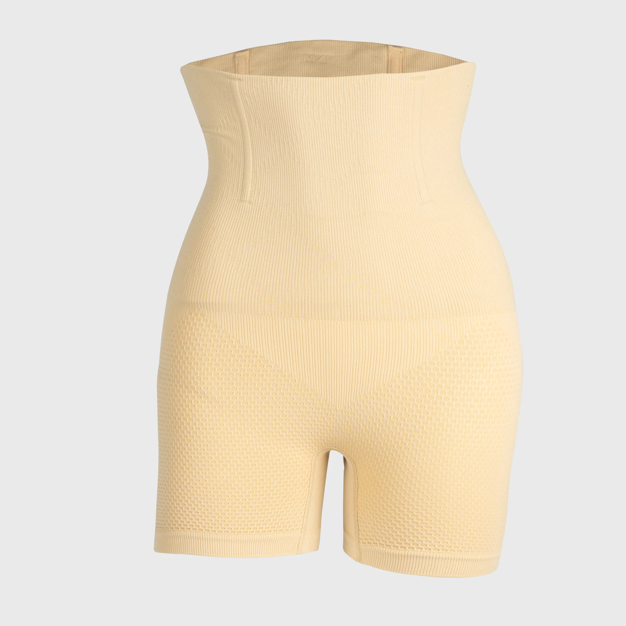 High-Waisted Honceycomb Short, Sand - Image 5