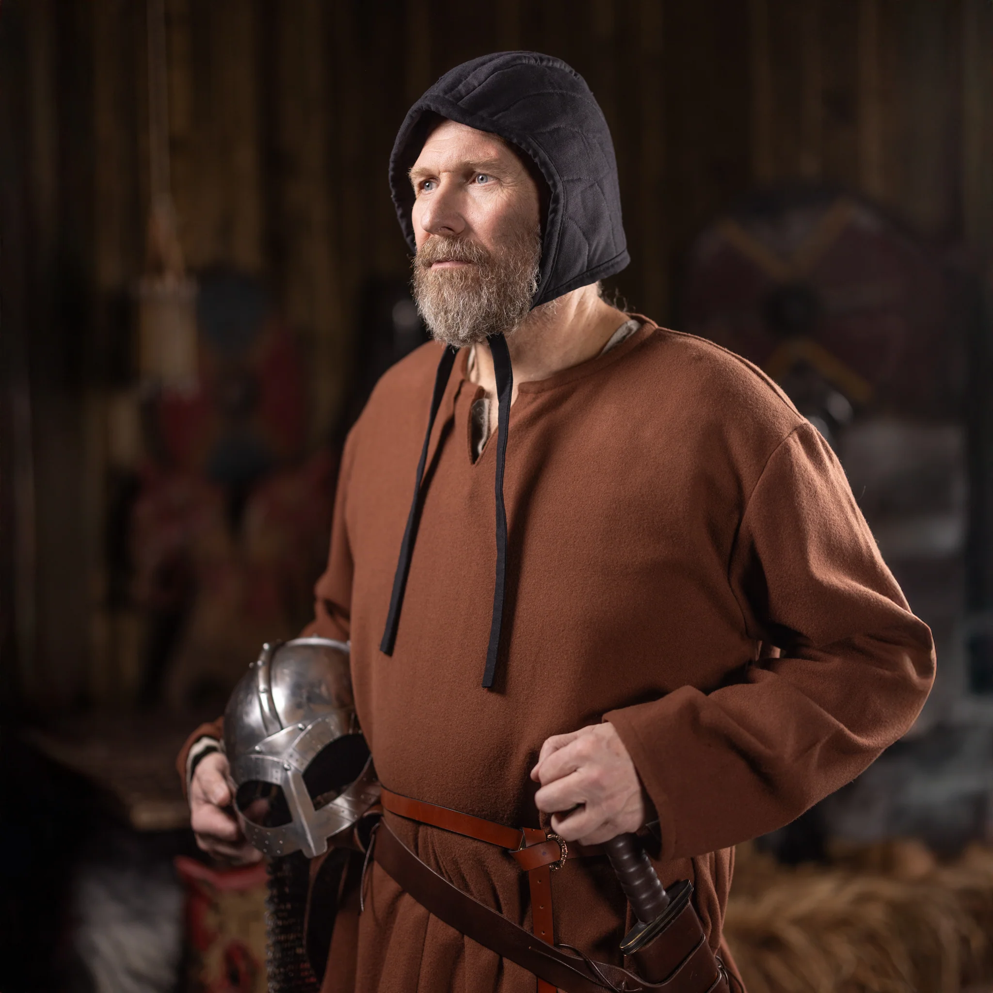 Hufa, Padded Hood, Black - Image 3