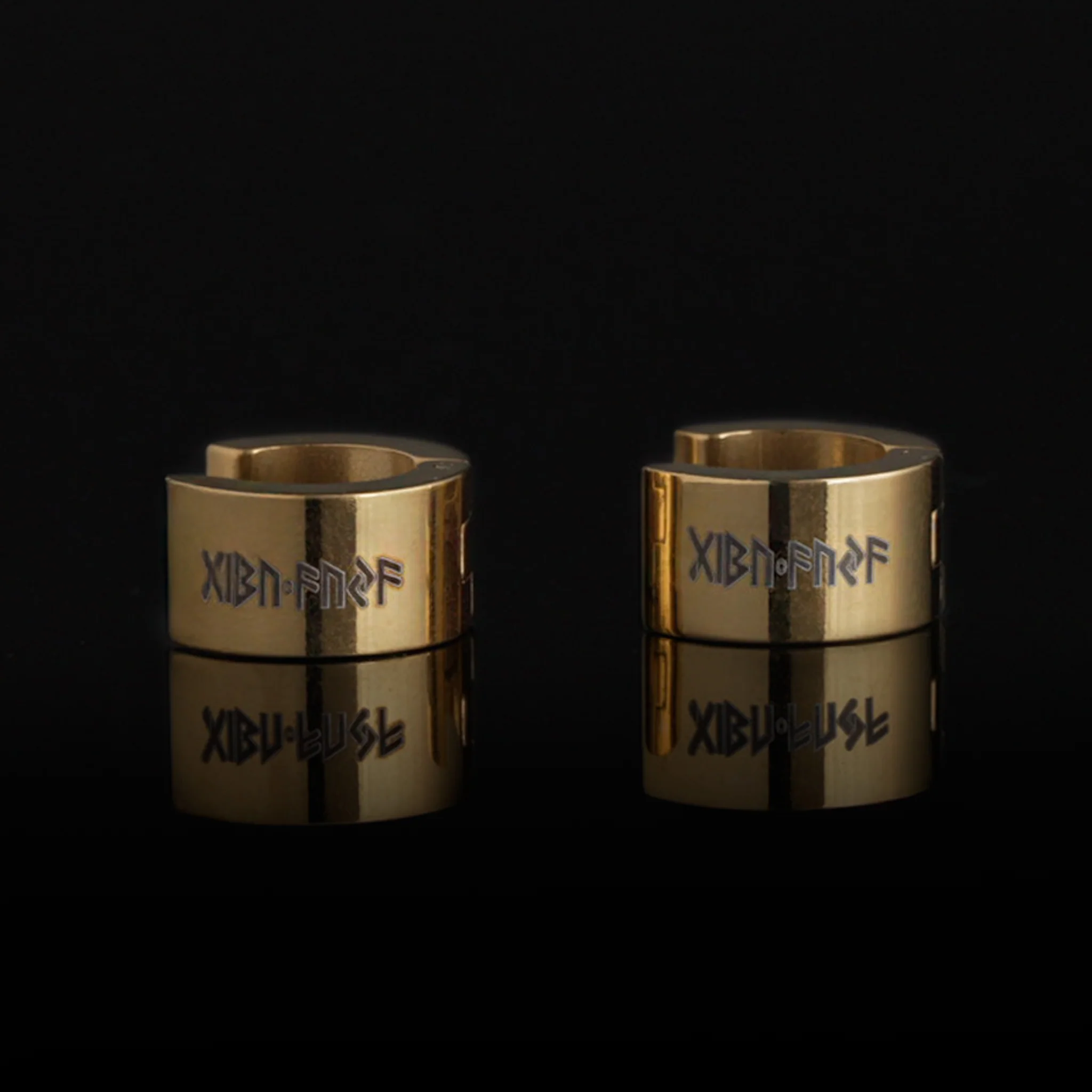 Huggie Earring, Gibu Auja, Gold Plated - Image 4