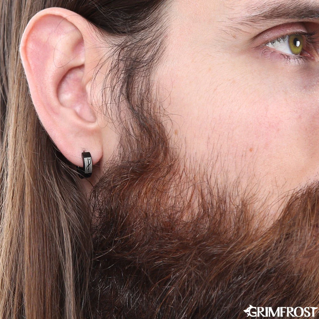 Huggie Earring, Grimrune - Image 3