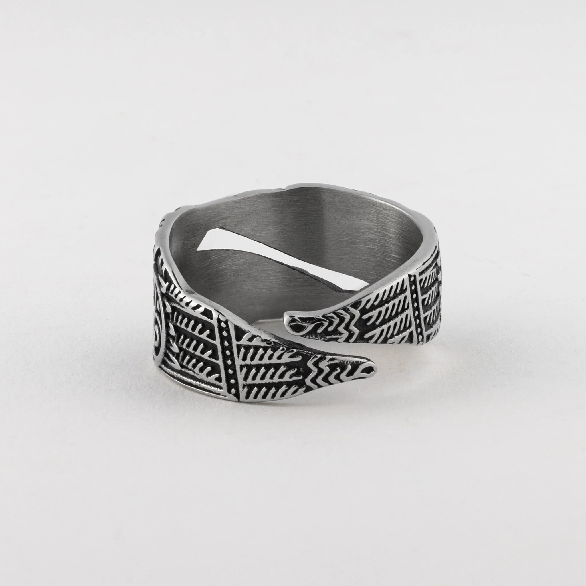 Hugin & Munin Ring, Stainless Steel - Image 4