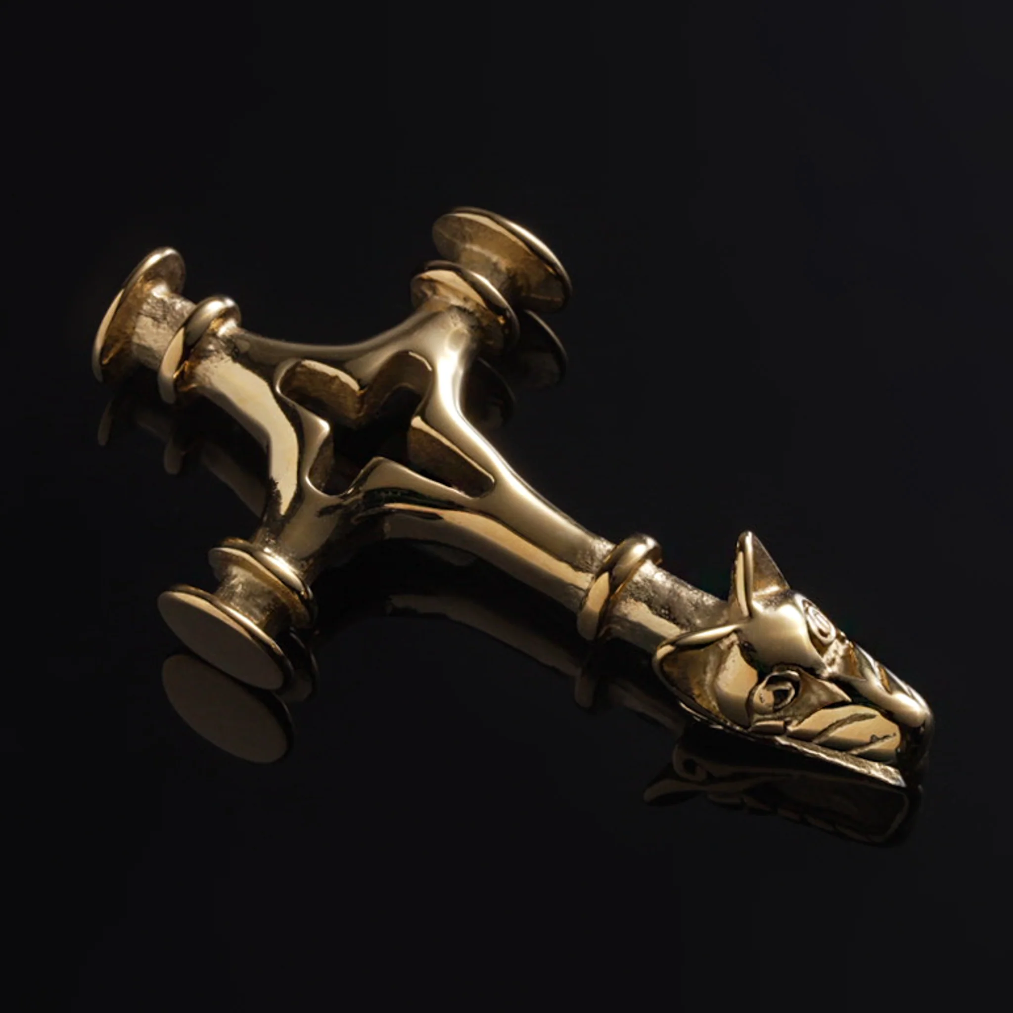 Icelandic Hammer, Large, Gold Plated - Image 2