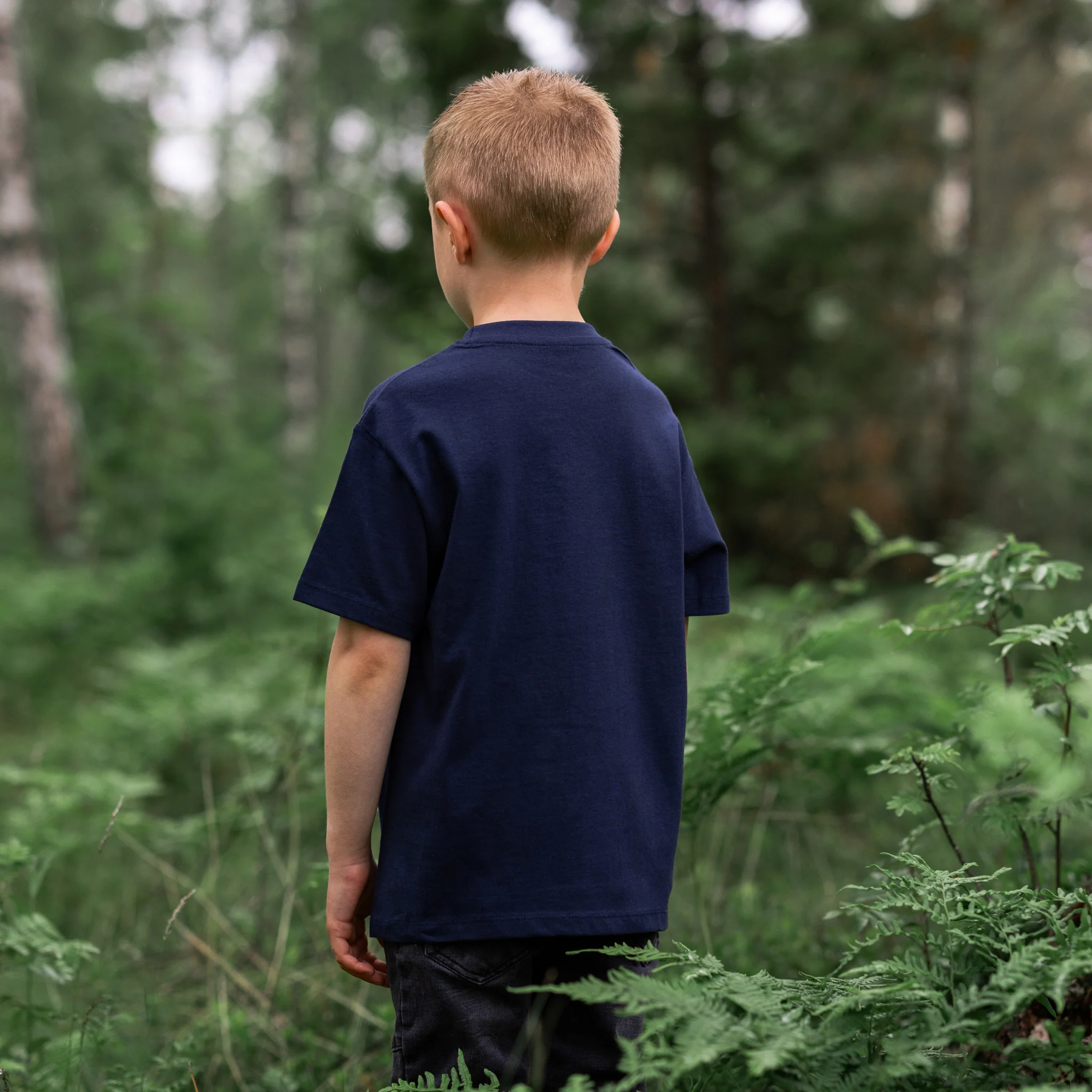 Kids T-shirt, Viking, Navy Blue - Image 3