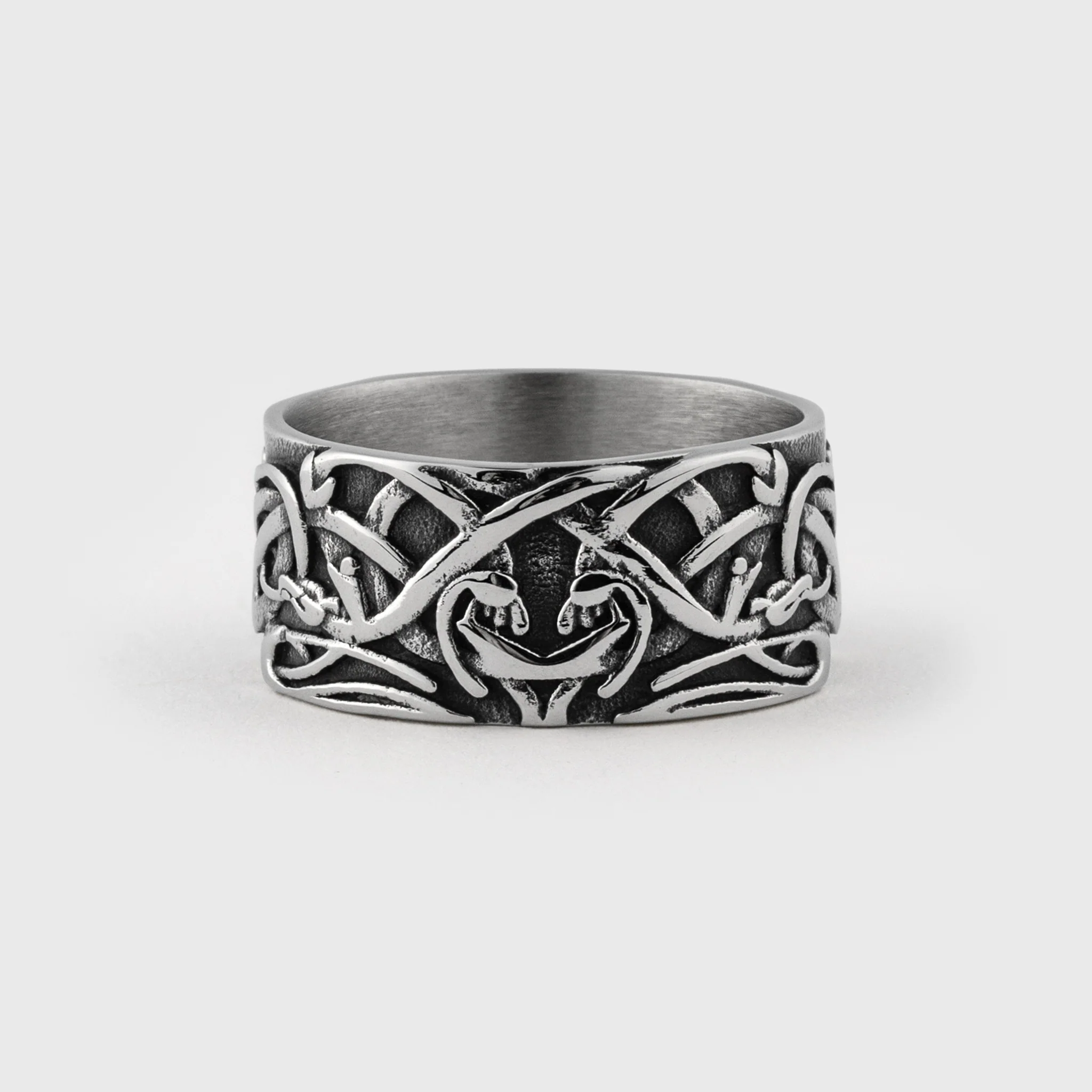 Knotwork Ring, Stainless Steel - Image 3