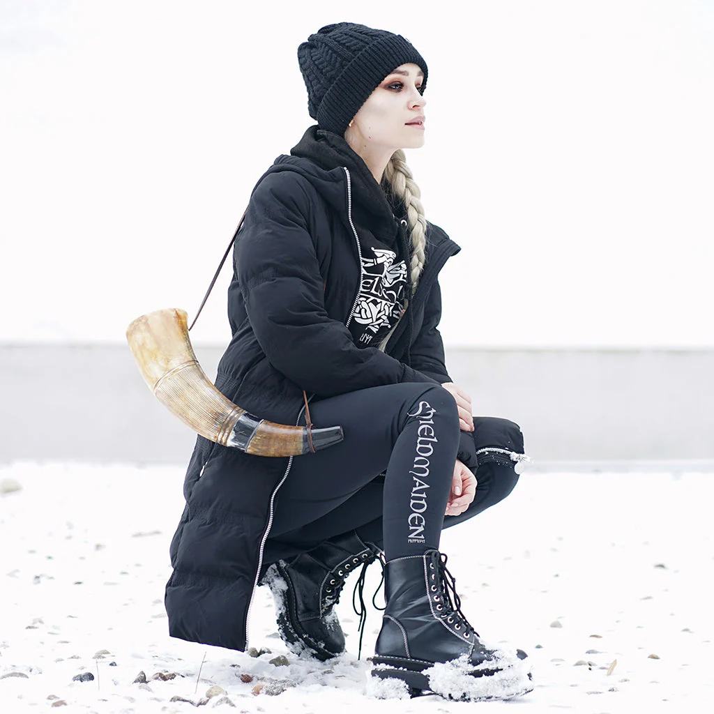 Leggings, Shieldmaiden, Black - Image 2