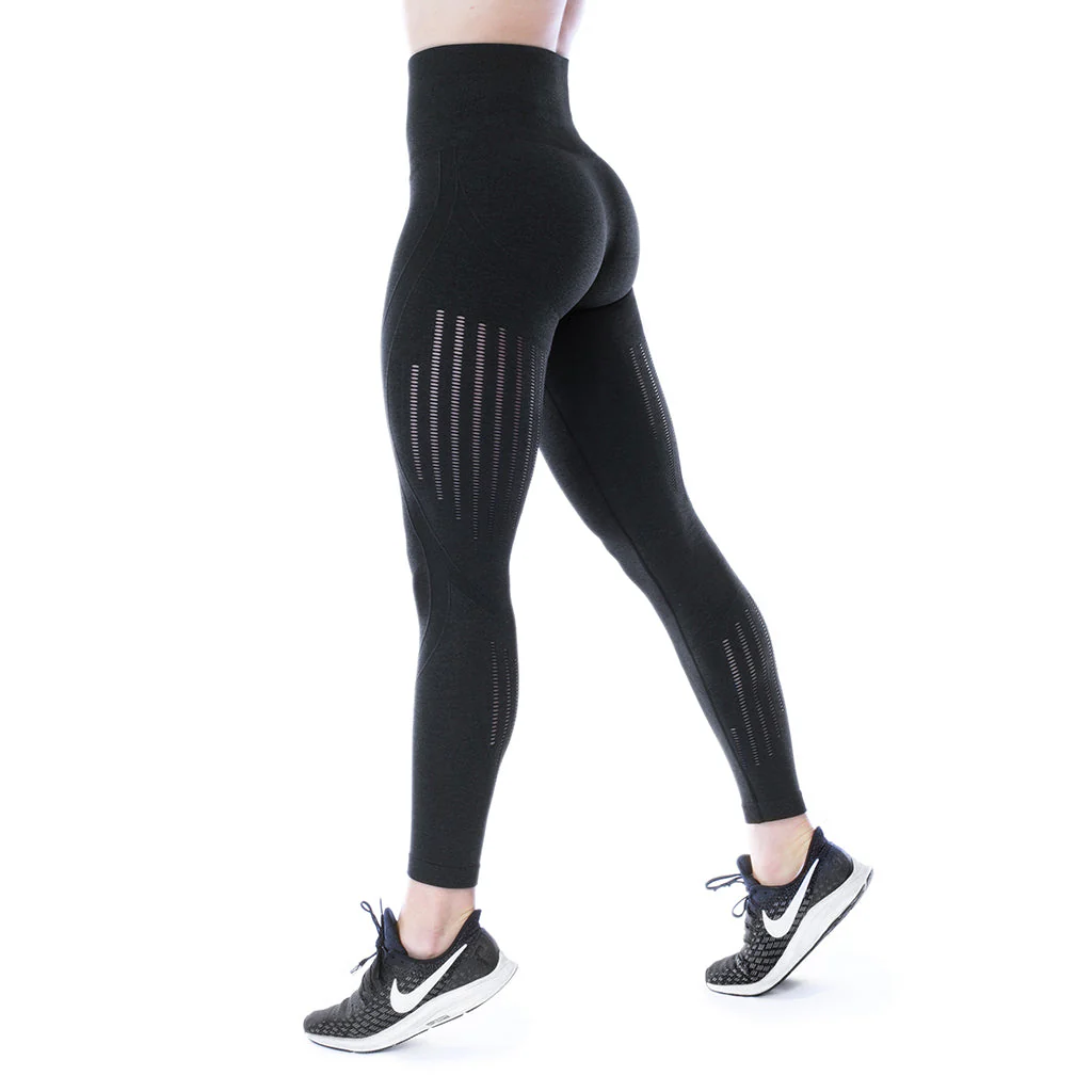 Leggings, Vented, Black - Image 2