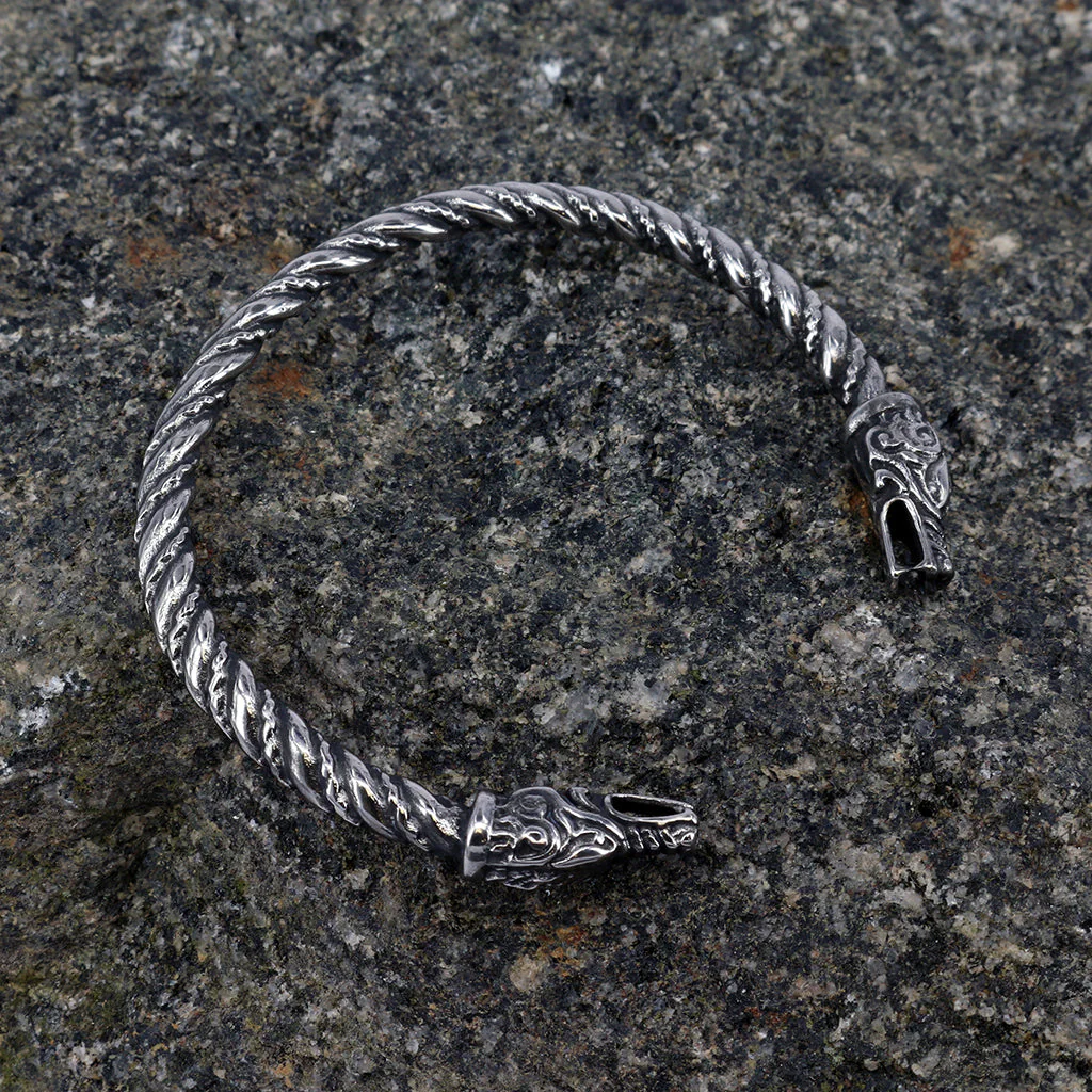 Lindworm Armring, Stainless Steel - Image 2