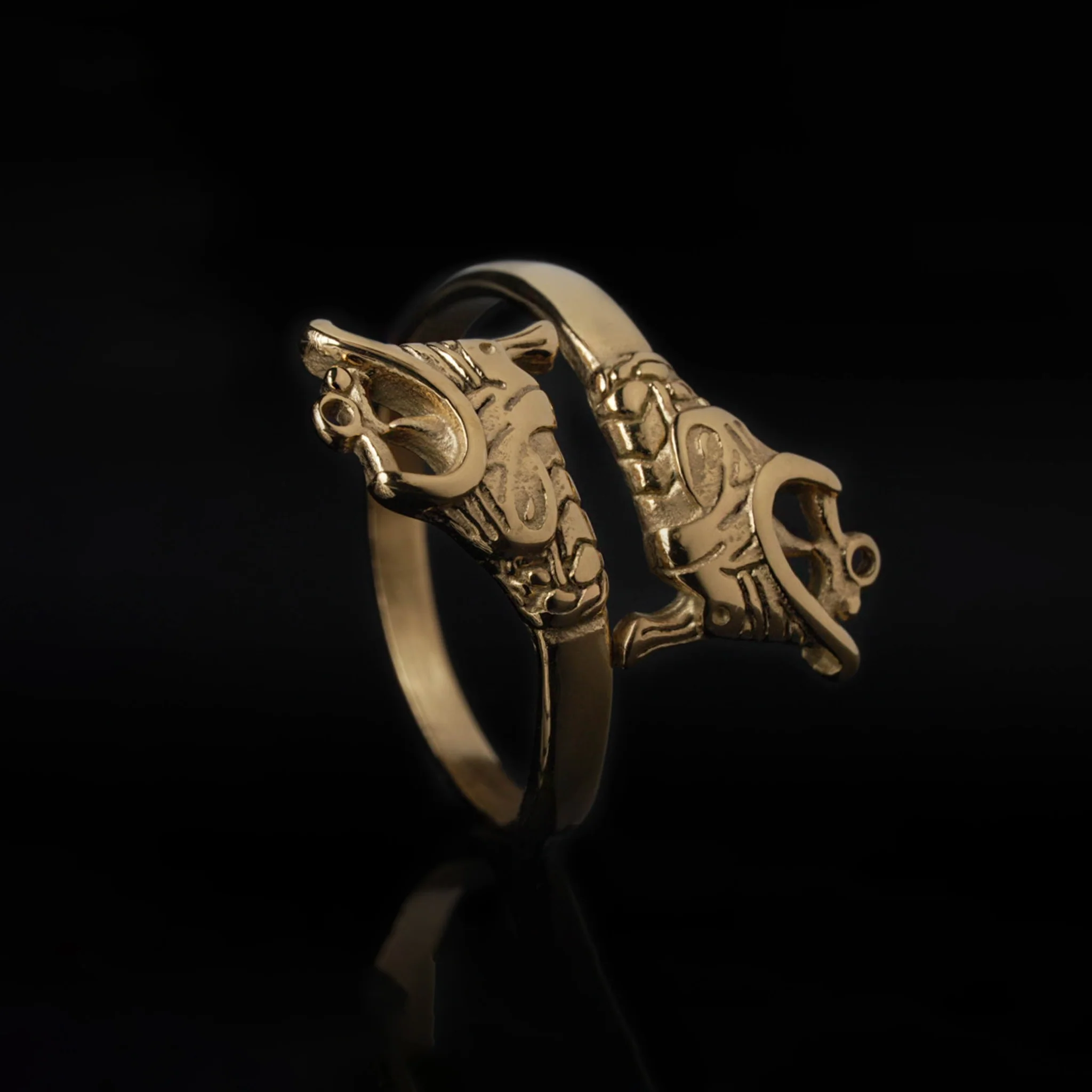 Lindworm Ring, Gold Plated - Image 3