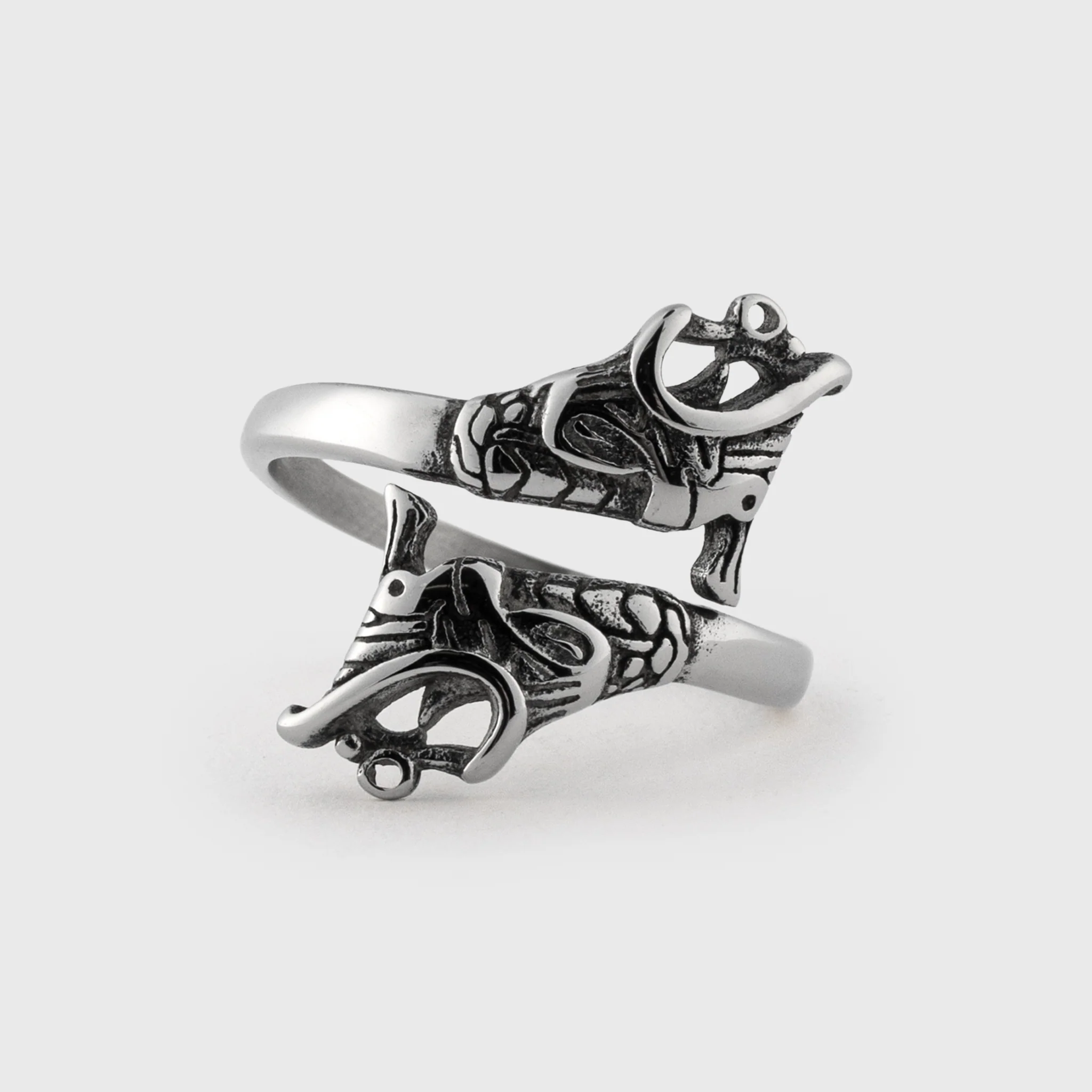 Lindworm Ring, Stainless Steel - Image 2