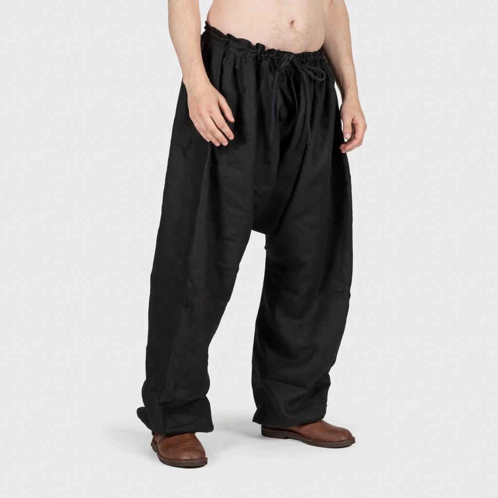 Linen High Breeches, Black - Image 2