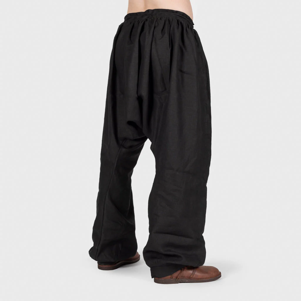 Linen High Breeches, Black - Image 3