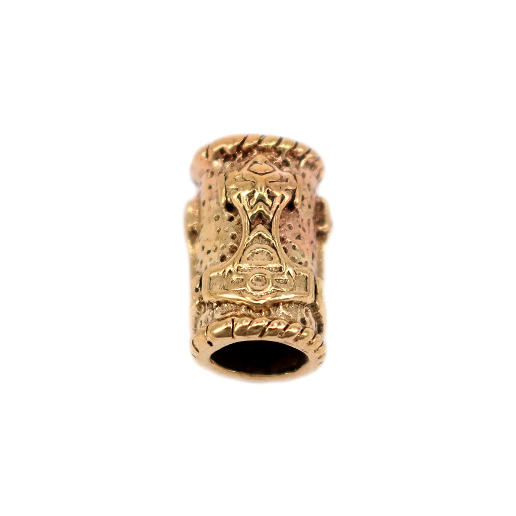Mjolnir Beard Ring, Bronze - Image 2