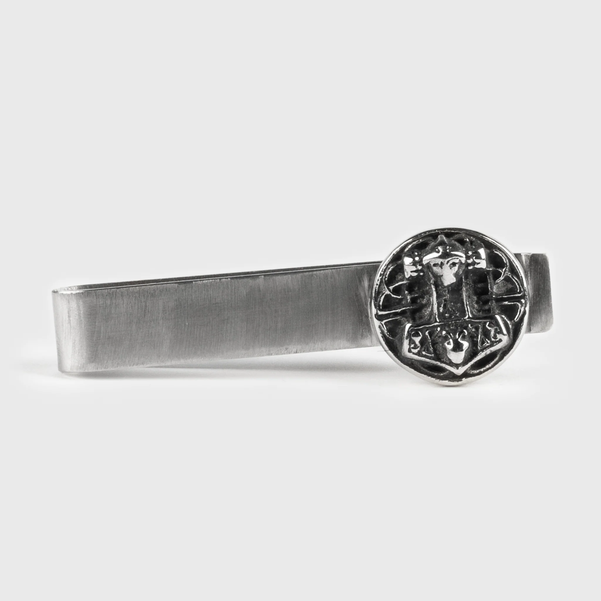 Mjolnir Disc Tie Bar, Stainless Steel - Image 2
